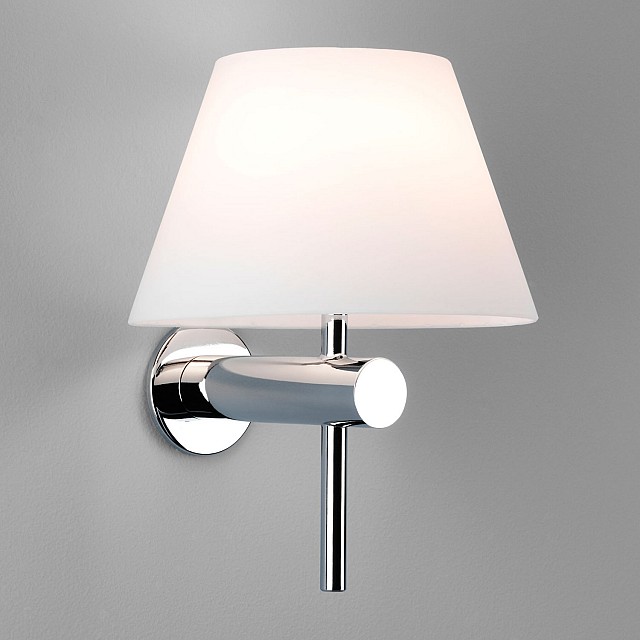 Roma Bathroom Wall Light in Polished Chrome