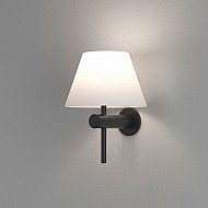 Roma Bathroom Wall Light in Matt Black