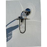 Montparnasse Wall Exterior Wall Light in Polished Nickel