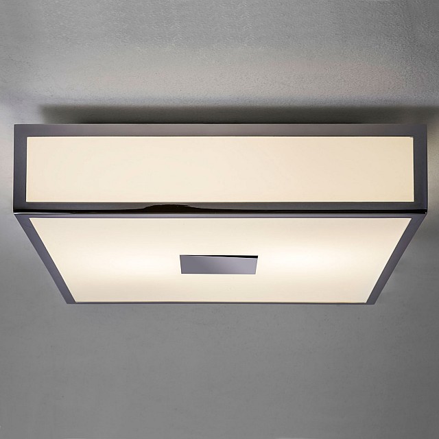Mashiko Classic 300 Square Bathroom Ceiling Light in Polished Chrome