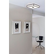 Mashiko 400 Square Bathroom Ceiling Light in Polished Chrome
