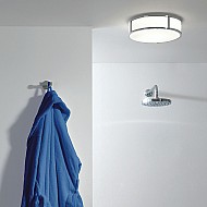 Mashiko Round 300 Bathroom Ceiling Light in Polished Chrome