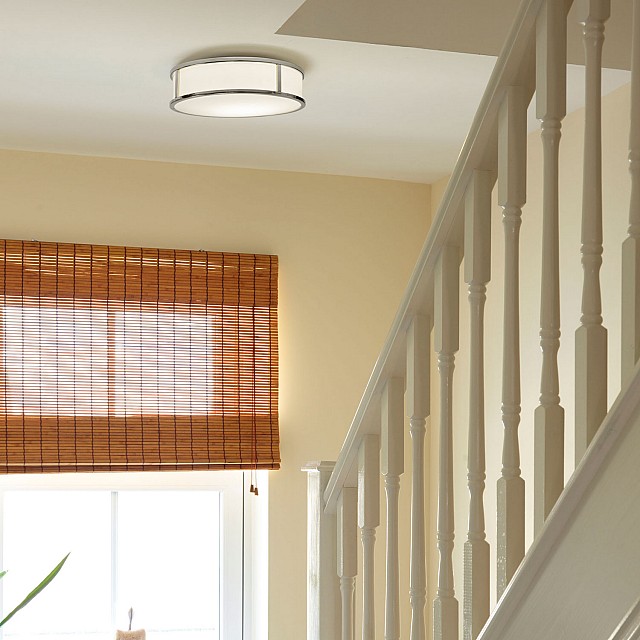 Mashiko Round 300 Bathroom Ceiling Light in Polished Chrome