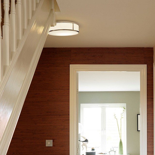 Mashiko Round 300 Bathroom Ceiling Light in Polished Chrome