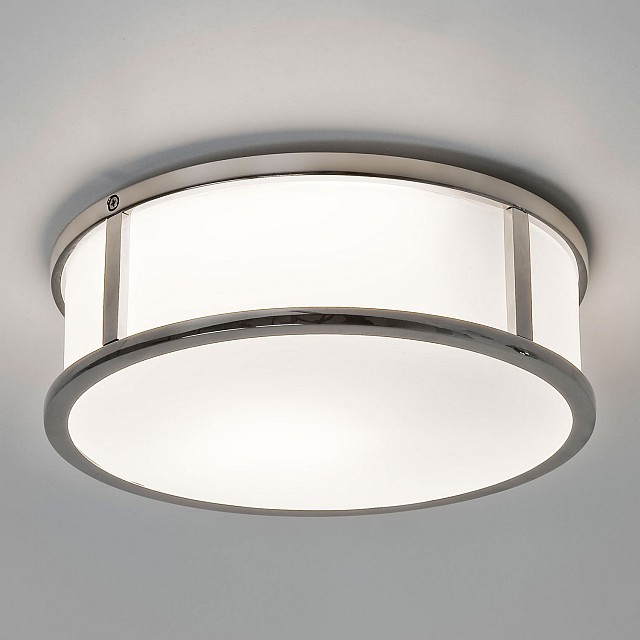 Mashiko Round 230 Bathroom Ceiling Light in Polished Chrome