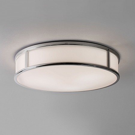 Mashiko 400 Round Bathroom Ceiling Light in Polished Chrome