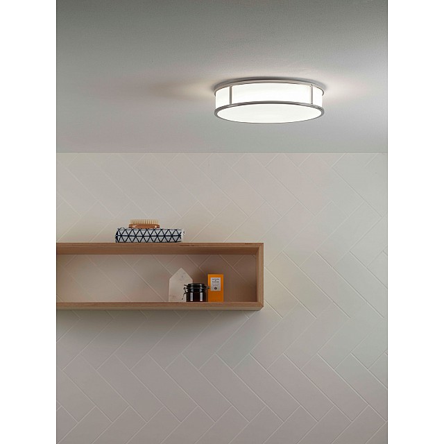 Mashiko 400 Round Bathroom Ceiling Light in Polished Chrome