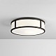 Mashiko Round 300 Bathroom Ceiling Light in Bronze