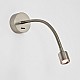 Fosso switched LED Reading Light in Matt Nickel