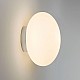 Zeppo Wall Bathroom Wall Light in White Glass