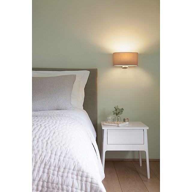 Napoli Wall Light in Matt Nickel