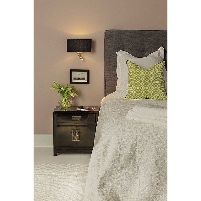 Napoli Reader LED Reading Light in Matt Nickel