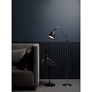 Joel Floor Light in Matt Black