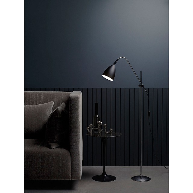 Joel Floor Light in Matt Black