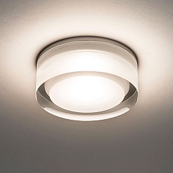 Vancouver Round 90 LED Recessed Downlight in Clear Acrylic