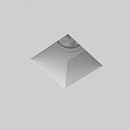Blanco Square Fixed Downlight/Recessed Spot Light in Plaster