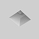 Blanco Square Fixed Downlight/Recessed Spot Light in Plaster