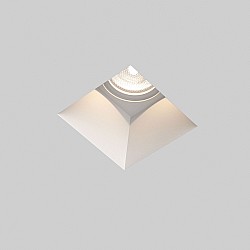 Blanco Square Fixed Downlight/Recessed Spot Light in Plaster