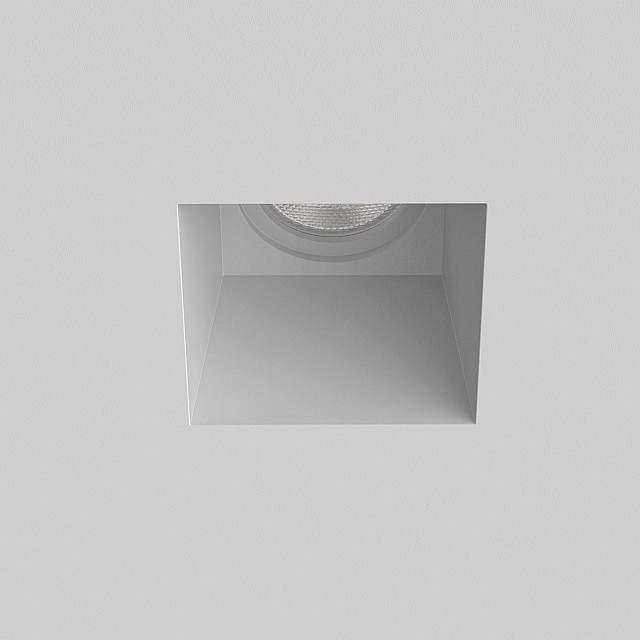 Blanco Square Fixed Downlight/Recessed Spot Light in Plaster