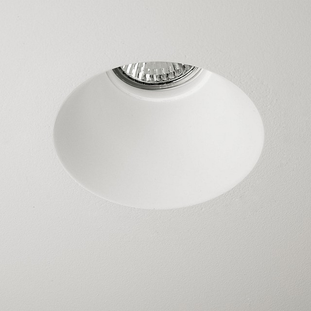 Blanco Round Fixed Downlight/Recessed Spot Light in Plaster