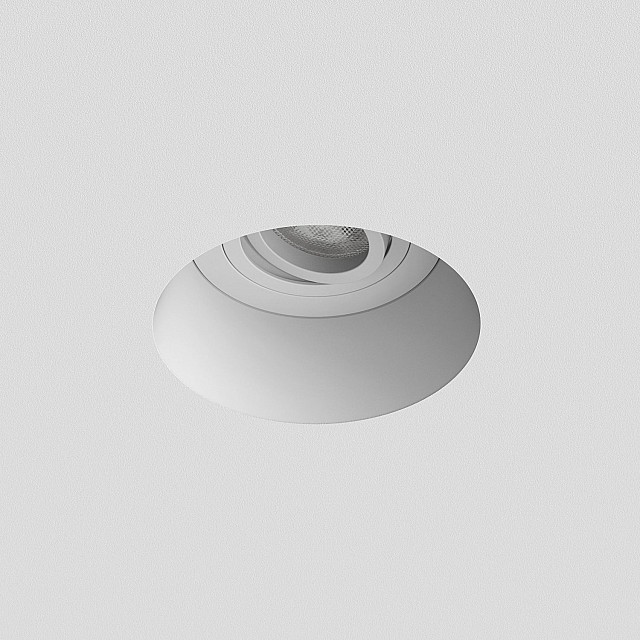 Blanco Round Adjustable Downlight/Recessed Spot Light in Plaster