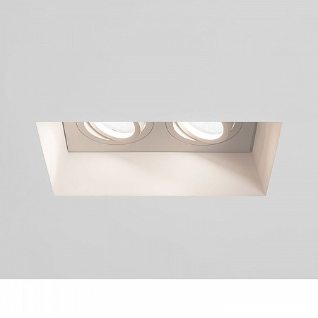 Blanco Twin Adjustable Downlight/Recessed Spot Light in Plaster