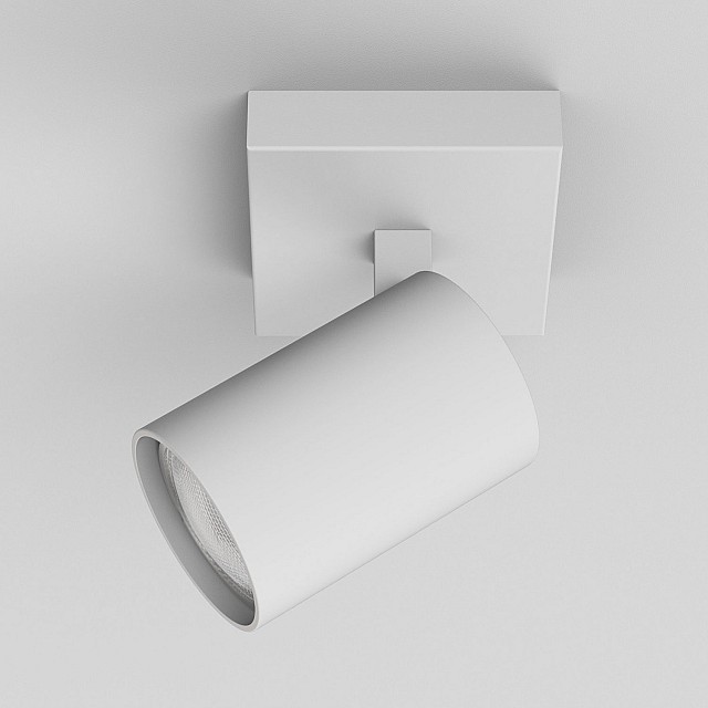 Ascoli Single Spotlight in Textured White