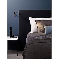 Leo Switched LED Reading Light in Bronze