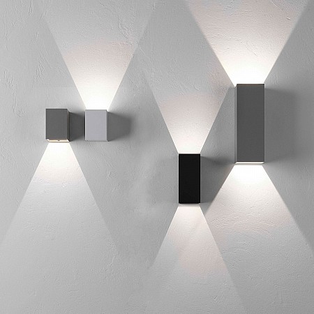 Oslo 160 LED Exterior Wall Light in Textured Black