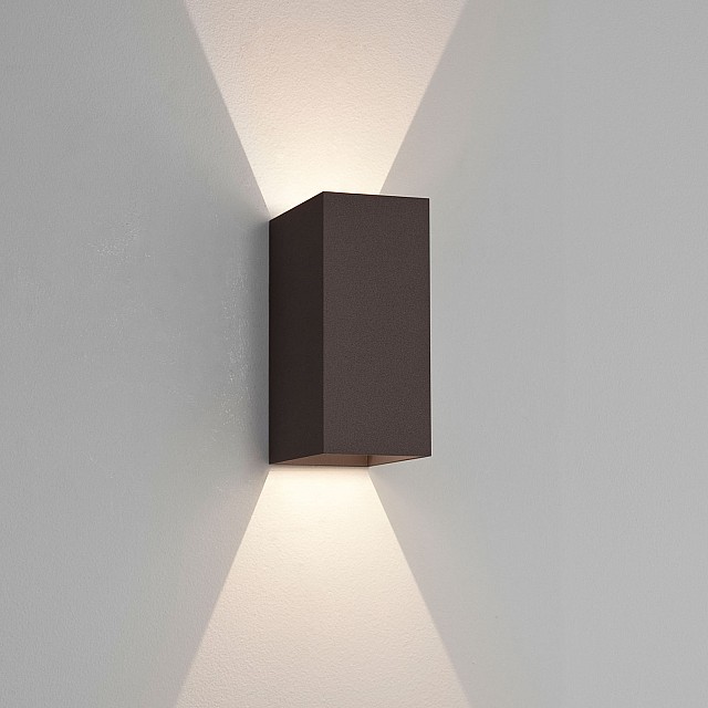 Oslo 160 LED Exterior Wall Light in Textured Black