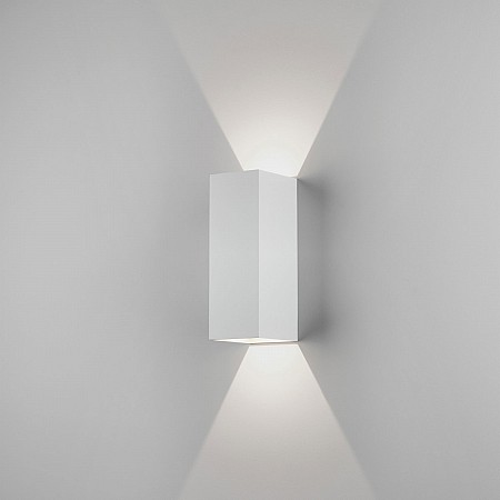 Oslo 255 LED Exterior Wall Light in Textured White