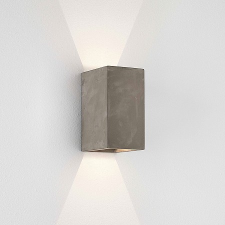 Oslo 160 LED Wall Light in Concrete