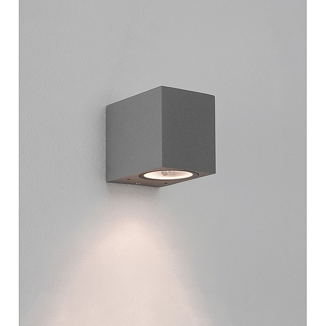 Chios 80 Wall Light in Textured Grey