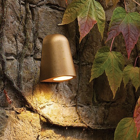 Mast Light Exterior Wall Light in Antique Brass