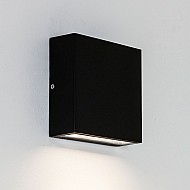 Elis Single LED Exterior Wall Light in Textured Black