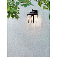 Richmond Wall Lantern 200 Exterior Wall Light in Textured Black