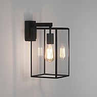 Box Lantern 350 Exterior Wall Light in Textured Black