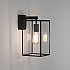 Box Lantern 350 Exterior Wall Light in Textured Black