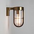 Cabin Wall Exterior Wall Light in Antique Brass