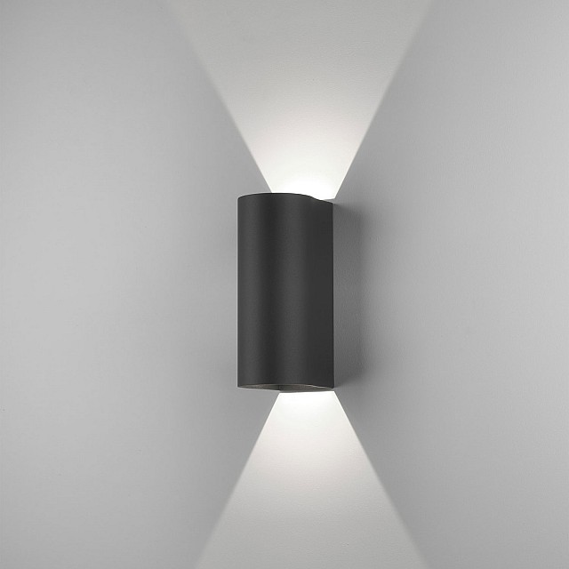 Dunbar 255 LED Exterior Wall Light in Textured Black