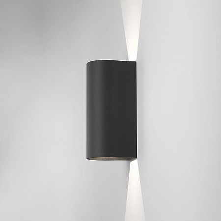 Dunbar 255 LED Exterior Wall Light in Textured Black