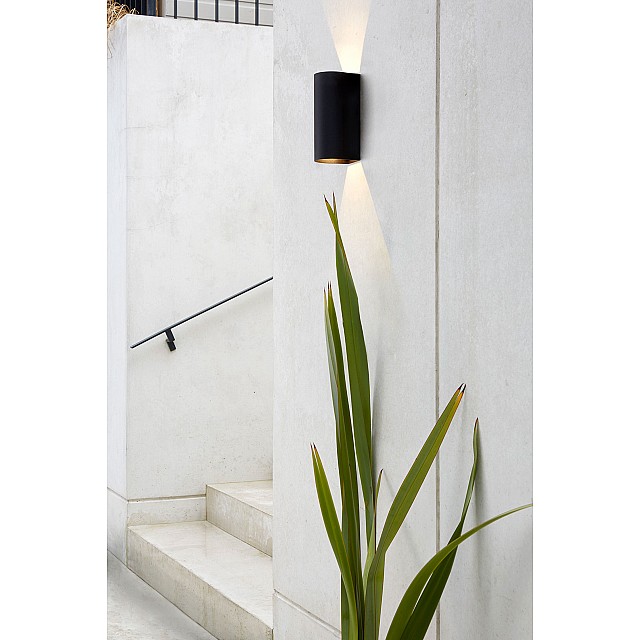 Dunbar 255 LED Exterior Wall Light in Textured Black