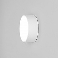 Kea 150 Round Exterior Wall Light in Textured White