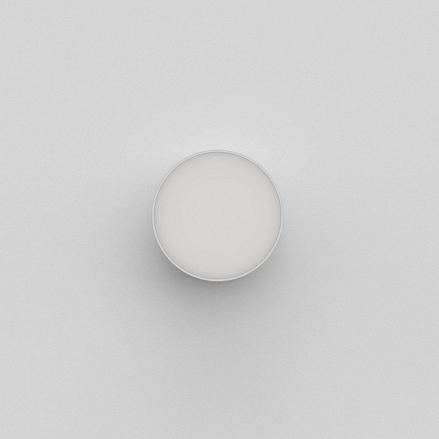Kea 150 Round Exterior Wall Light in Textured White