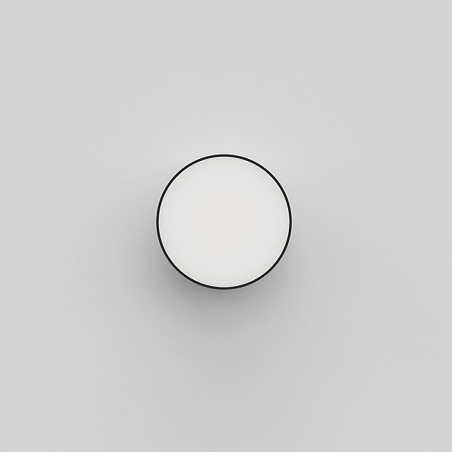 Kea 150 Round Exterior Wall Light in Textured Black