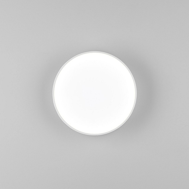 Kea 250 Round Exterior Wall Light in Textured White