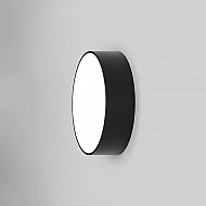 Kea 250 Round Exterior Wall Light in Textured Black