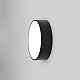Kea 250 Round Exterior Wall Light in Textured Black