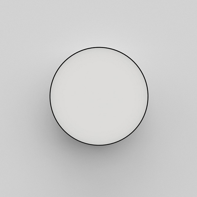 Kea 250 Round Exterior Wall Light in Textured Black