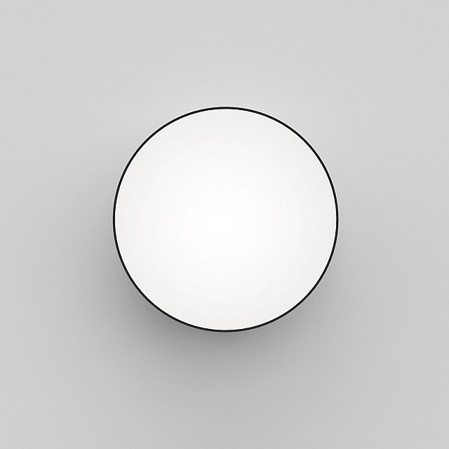 Kea 250 Round Exterior Wall Light in Textured Black